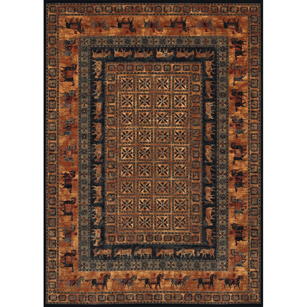 Couristan Old World Classic Pazyrk Burnished Rust Rug 2'2" x 8'11"