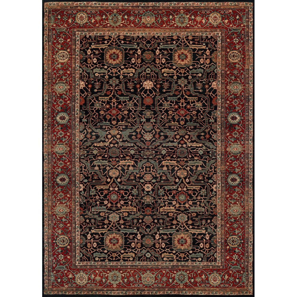 Couristan Old World Classic Joshagan Navy-Rust Rug 2'2" x 8'11"