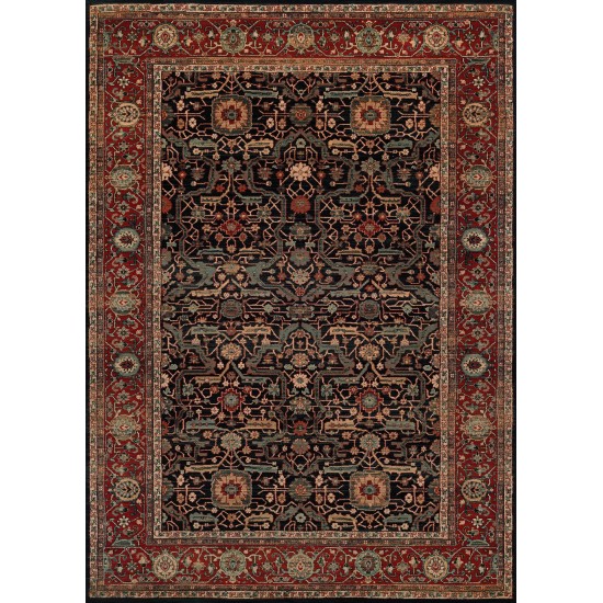 Couristan Old World Classic Joshagan Navy-Rust Rug 4'6" x 6'6"