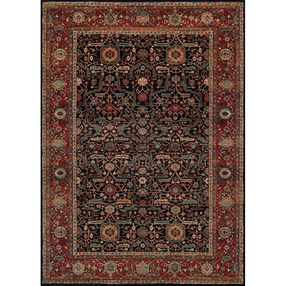 Couristan Old World Classic Joshagan Navy-Rust Rug 5'3" x 7'6"