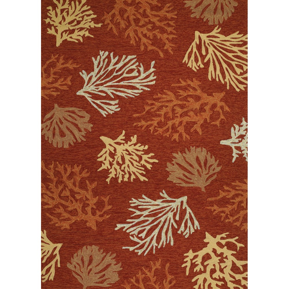 Couristan Outdoor Escape Sea Reef Terra Cotta Rug 2' x 4'