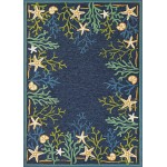 Couristan Outdoor Escape Sea Water Ocean-Aqua Rug 3'6" x 5'6"