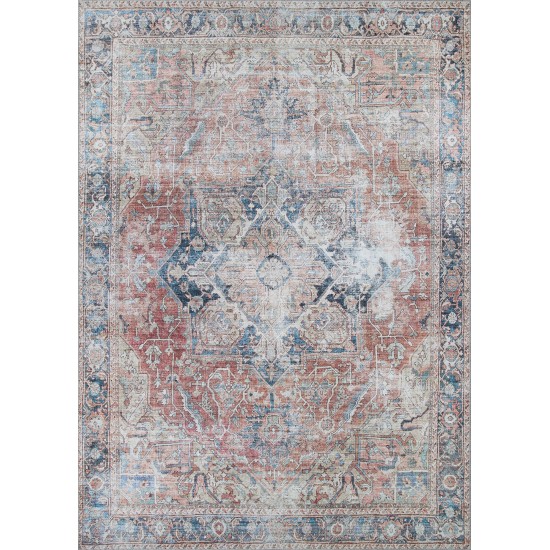 Couristan Pasha Antique Kashan Rust Runner Rug 2' x 8'