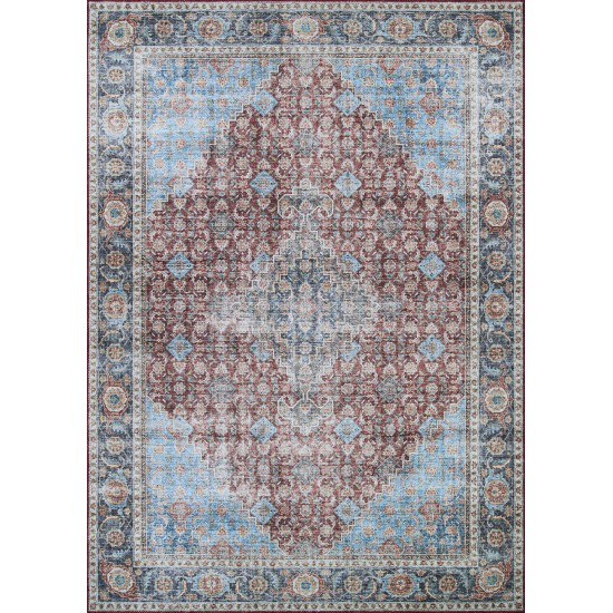 Couristan Pasha Nahavand Cabernet Runner Rug 2' x 8'