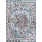 Couristan Pasha Sarouk Navy Runner Rug 2' x 8'