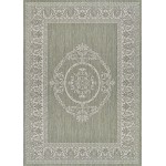 Couristan Recife Antique Medallion Sage Leaf-Ivory Rug 2' x 3'7"