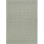 Couristan Recife Cabana Tile Sage Leaf-Ivory Runner Rug 2\'3" x 7\'10"