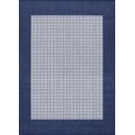 Couristan Recife Checkered Field Ivory-Indigo Rug 2' x 3'7"