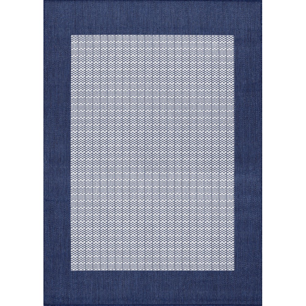 Couristan Recife Checkered Field Ivory-Indigo Rug 2' x 3'7"