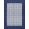 Couristan Recife Checkered Field Ivory-Indigo Square Rug 7'6" x 7'6"
