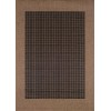 Couristan Recife Checkered Field Black-Cocoa Rug 5'3" x 7'6"