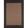 Couristan Recife Checkered Field Cocoa-Black Square Rug 8'6" x 8'6"
