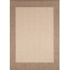 Couristan Recife Checkered Field Natural-Cocoa Rug 2' x 3'7"