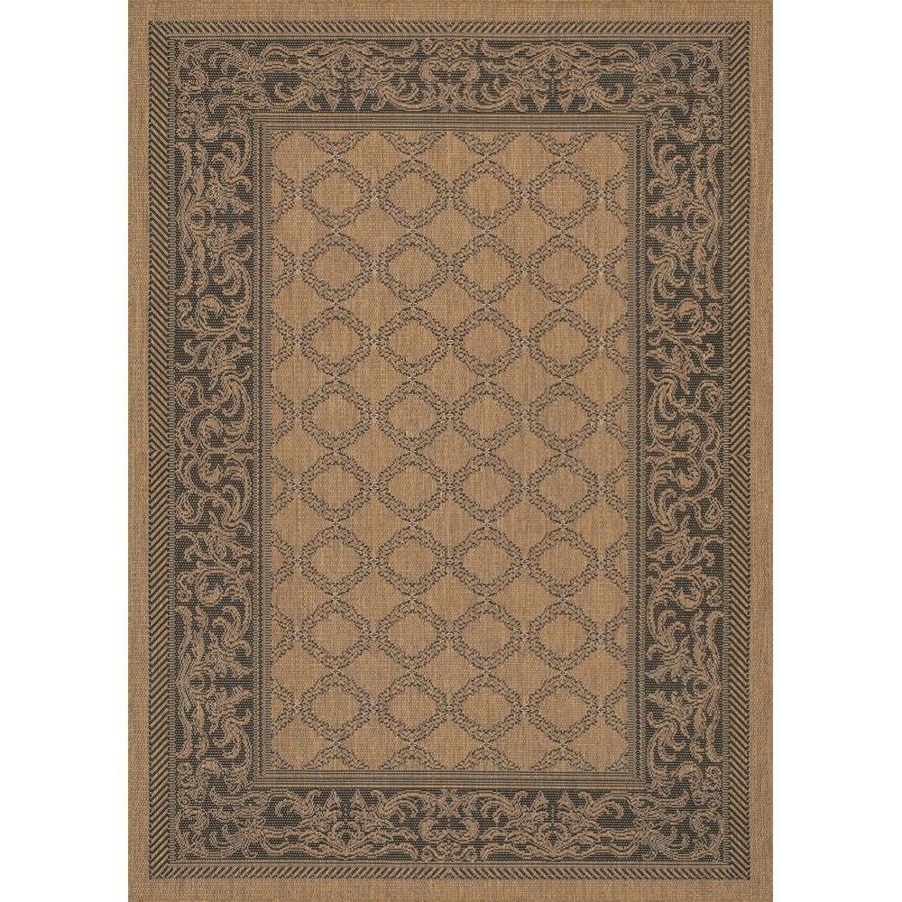 Couristan Recife Garden Lattice Cocoa-Black Rug 2' x 3'7"