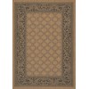 Couristan Recife Garden Lattice Cocoa-Black Rug 5'3" x 7'6"
