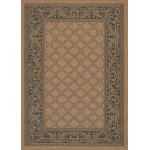 Couristan Recife Garden Lattice Cocoa-Black Runner Rug 2\'3" x 7\'10"