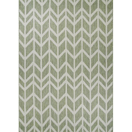 Couristan Recife Garden Key Sage-Champagne Runner Rug 2'3" x 11'9"