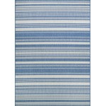 Couristan Recife Gazebo Stripe Champ-Blue Rug 2\' x 3\'7"