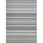 Couristan Recife Gazebo Stripe Champ-Grey Rug 5'10" x 9'2"