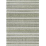 Couristan Recife Gazebo Stripe Sage Leaf-Ivory Rug 2' x 3'7"