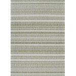 Couristan Recife Gazebo Stripe Sage Leaf-Ivory Rug 3'9" x 5'5"