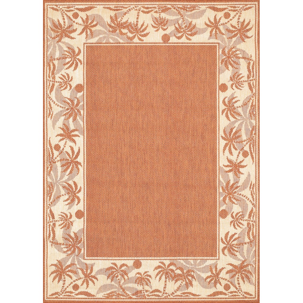 Couristan Recife Island Retreat Terra Cotta-Natural Rug 8'6" x 13'