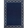 Couristan Recife Rope Knot Ivory-Indigo Rug 5'10" x 9'2"