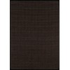 Couristan Recife Saddlestitch Black-Cocoa Round Rug 7'6" x 7'6"