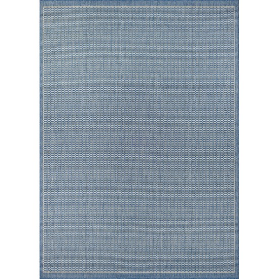 Couristan Recife Saddlestitch Champagne-Blue Rug 2' x 3'7"