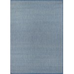 Couristan Recife Saddlestitch Champagne-Blue Square Rug 8'6" x 8'6"