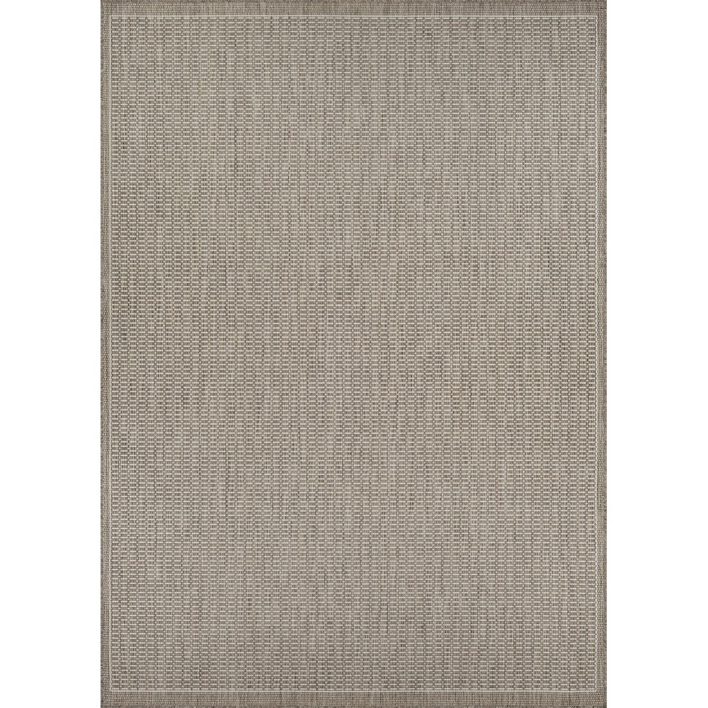 Couristan Recife Saddlestitch Champagne-Taupe Rug 5'3" x 7'6"