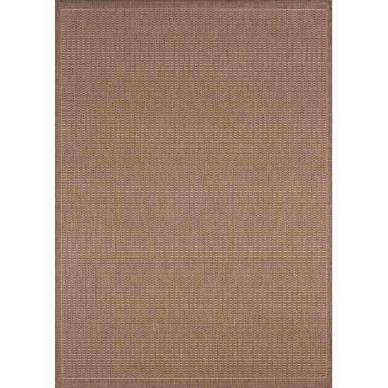 Couristan Recife Saddlestitch Cocoa-Natural Rug 2' x 3'7"