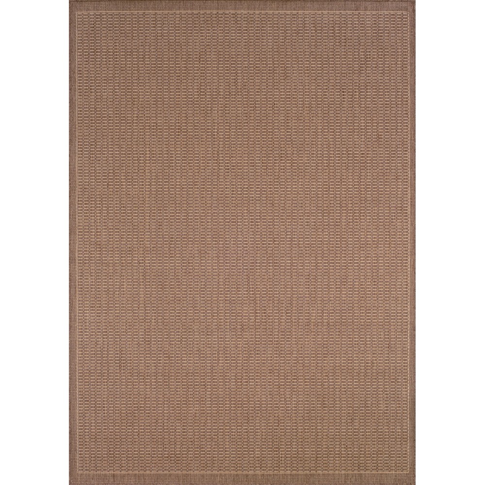 Couristan Recife Saddlestitch Cocoa-Natural Rug 7'6" x 10'9"