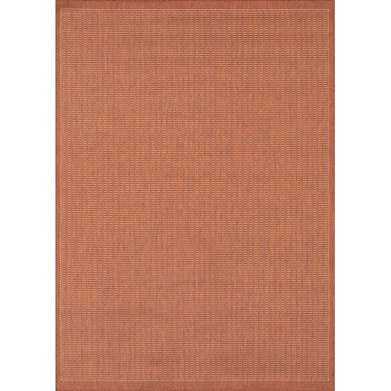 Couristan Recife Saddlestitch Terra Cotta-Natural Rug 2' x 3'7"