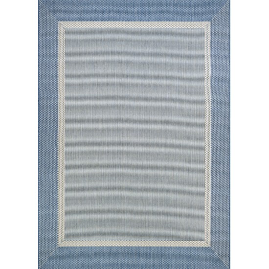 Couristan Recife Stria Texture Champagne-Blue Rug 2' x 3'7"