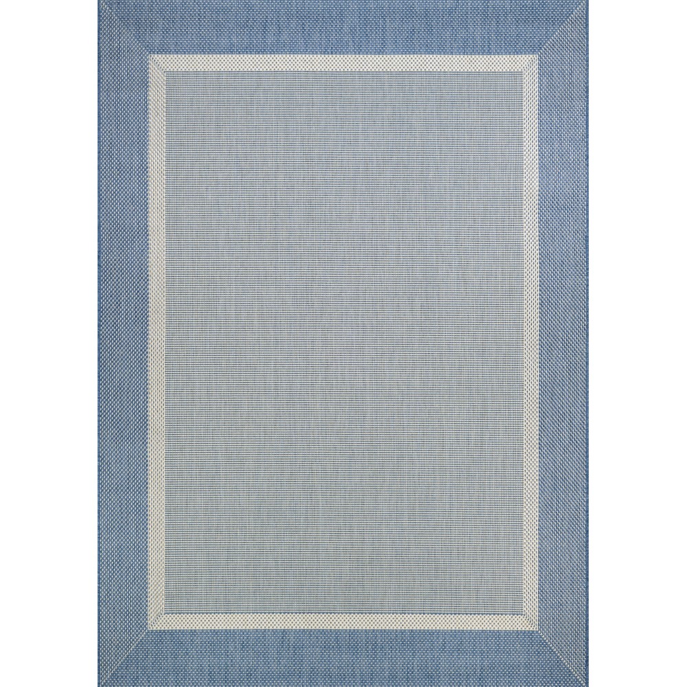 Couristan Recife Stria Texture Champagne-Blue Square Rug 8'6" x 8'6"