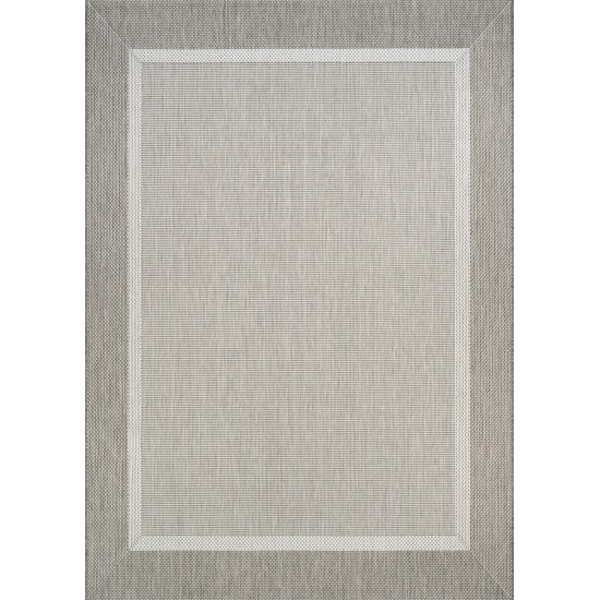 Couristan Recife Stria Texture Champagne-Taupe Square Rug 7'6" x 7'6"