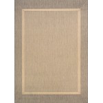 Couristan Recife Stria Texture Natural-Coffee Rug 2' x 3'7"