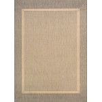 Couristan Recife Stria Texture Natural-Coffee Rug 5'10" x 9'2"