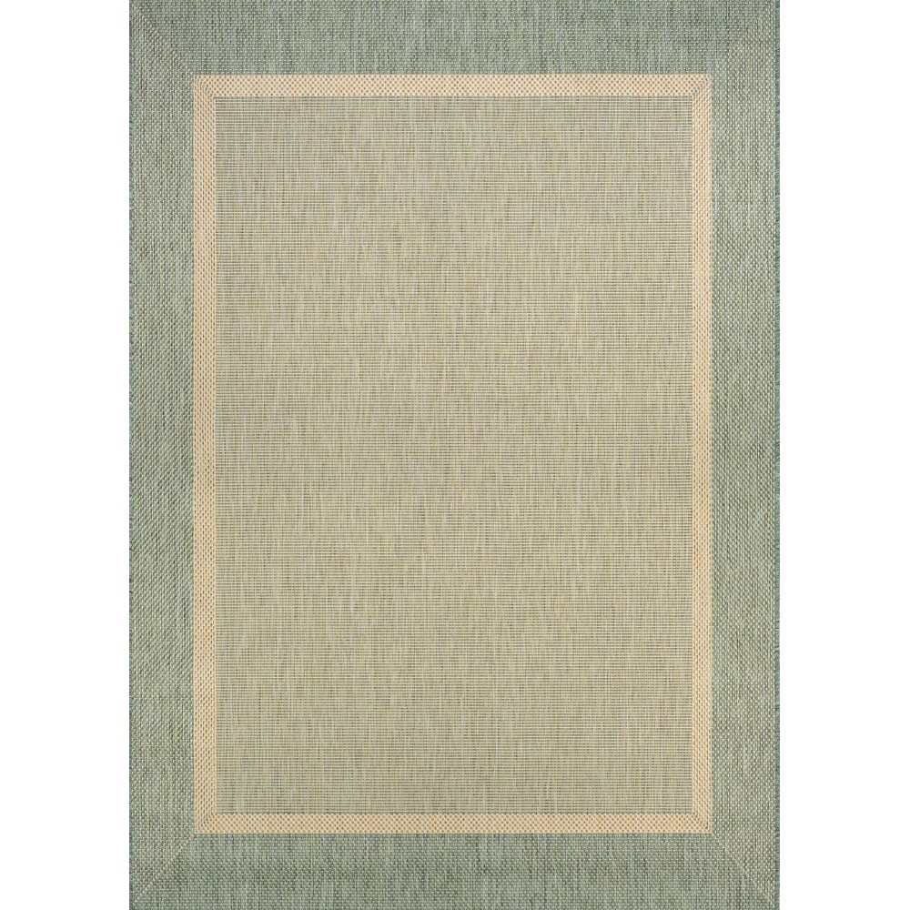 Couristan Recife Stria Texture Natural-Green Square Rug 7'6" x 7'6"