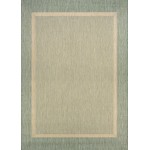Couristan Recife Stria Texture Natural-Green Square Rug 7'6" x 7'6"