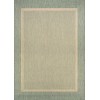 Couristan Recife Stria Texture Natural-Green Square Rug 8'6" x 8'6"