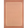 Couristan Recife Stria Texture Natural-Terra Cotta Rug 5'3" x 7'6"
