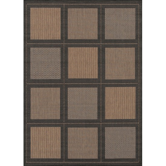 Couristan Recife Summit Cocoa-Black Rug 2' x 3'7"