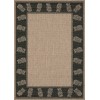 Couristan Recife Tropics Cocoa-Black Rug 3'9" x 5'5"