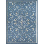 Couristan Recife Veranda Champagne-Blue Rug 3'9" x 5'5"