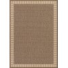 Couristan Recife Wicker Stitch Cocoa-Natural Rug 2' x 3'7"