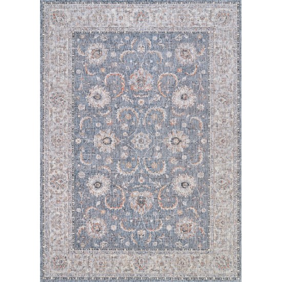 Couristan Savoy Lamar Slate Blue Rug 5'3" x 7'2"