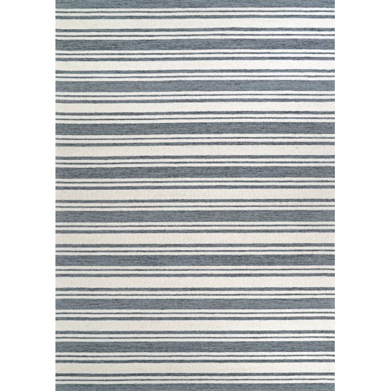 Couristan Scandia Bayadere Blue-Ivory Rug 9' x12'