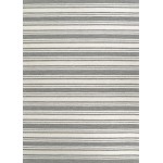 Couristan Scandia Bayadere Grey-Ivory Rug 5' x 8'